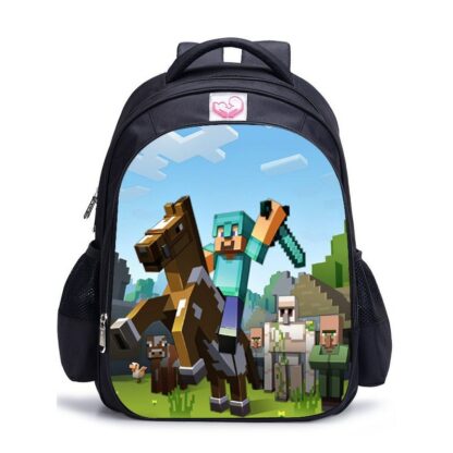 Ghiozdan Minecraft Anutetouni Albastru