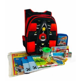 Ghiozdan 3D Formula 1 echipat complet, Clasa 0 (Pregatitoare), Clasa I, 6 ani +, LikeStore, 31 X 45 X 16 cm