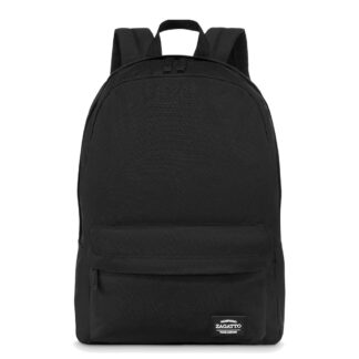 Ghiozdan scoala fete, baieti, Zagatto, Negru, Gri, Dimensiuni 42x30x12 cm, Impermeabil / rezistent la uzura, A4, Compartiment laptop, Rucsac scoala adolescenti, Calsele 5-8,...