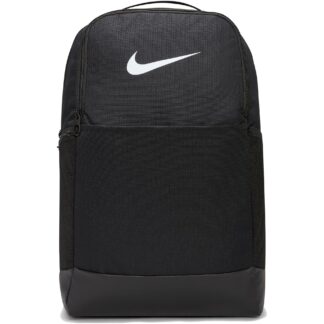 Nike, Rucsac unisex cu imprimeu logo Brasilia 9.5 -24L, Negru, 24 l