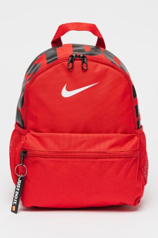 Nike, Rucsac cu imprimeu logo Brasilia - 11L, Rosu, Alb